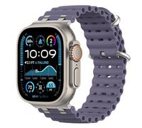 Astorgos Bracelet Ocean Compatible avec Apple Watch Ultra 3/2/1 49mm,S11/S10 46mm,9/8/7 45mm,SE3/SE2/SE/6/5/4 44mm,3/2/1 42mm,Bracelet de Montre Sport avec Connecteur en Métal Homme,Art/Violet Brumeux
