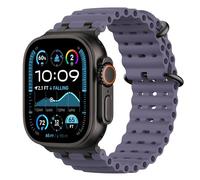 Astorgos Bracelet Ocean Compatible avec Apple Watch Ultra 3/2/1 49mm,S11/S10 46mm,9/8/7 45mm,SE3/SE2/SE/6/5/4 44mm,3/2/1 42mm,Bracelet de Montre Sport avec Connecteur en Métal Homme, Nr/Violet Brumeux