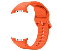 Astorgos Bracelet Sport Compatible avec Samsung Galaxy Watch 8 Band 40mm 44mm/Galaxy Watch 8 Classic 46mm, Bracelet de Remplacement en Silicone Souple pour Hommes et Femmes, S/M, Orange