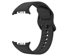 Astorgos Bracelet Sport Compatible avec Samsung Galaxy Watch 8 Band 40mm 44mm/Galaxy Watch 8 Classic 46mm, Bracelet de Remplacement en Silicone Souple pour Hommes et Femmes, S/M, Noir
