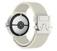 Astorgos Bracelet Tressé Compatible avec Google Pixel Watch 3/4 45 mm, Bracelets de Sport élastiques en Nylon Respirant avec Boucle Parachute Améliorée pour Hommes et Femmes, Lumière Stellaire