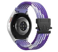 Astorgos Bracelet Tressé pour Samsung Galaxy Watch 7 6 5 4 FE 40mm 44mm/Watch 6 4 Classic 43mm 47mm 42mm 46mm/5 Pro 45mm/3 41mm/Active 2, 20mm Bracelet Sport en Nylon Élastique pour Homme Femme, VR