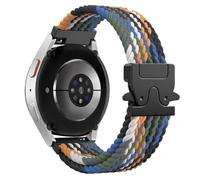 Astorgos Bracelet Tressé pour Samsung Galaxy Watch 7 6 5 4 FE 40mm 44mm/Watch 6 4 Classic 43mm 47mm 42mm 46mm/5 Pro 45mm/3 41mm/Active 2, 20mm Bracelet Sport en Nylon Élastique pour Homme Femme, Denim