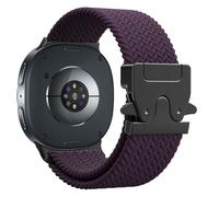 Astorgos Bracelet Tressé pour Samsung Galaxy Watch 8 Bracelet 40mm 44mm/Galaxy Watch 8 Classic 46mm, Sport Strap en Nylon Élastique de Fermoir Parachute pour Homme Femme, Violet