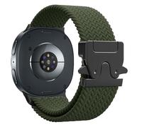 Astorgos Bracelet Tressé pour Samsung Galaxy Watch 8 Bracelet 40mm 44mm/Galaxy Watch 8 Classic 46mm, Sport Strap en Nylon Élastique de Fermoir Parachute pour Homme Femme, Vert Militaire