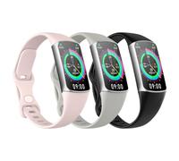Astorgos Bracelets de Sport Fins Compatible avec Fitbit Charge 6/5, 3 Pack
