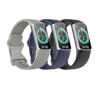 Astorgos Bracelets Sport Compatible avec Fitbit Charge 6/5, S/M, 3 Pack