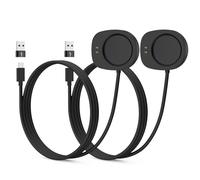 Astorgos Lot de 2 Stations de Recharge de Type C Compatible avec Amazfit T-Rex 3/3 Pro/Balance 1/2/Helio Strap, Chargeur Magnétique avec Câble de Recharge de 1 m et Adaptateurs USB-C vers USB