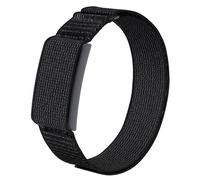 Astorgos Nylon Sport Band Compatible avec Amazfit Helio Strap, 25 mm Bande de Biceps Ajustable pour Fitness Tracker Brassard de Remplacement Respirant pour Course à pied, Noir Fantôme