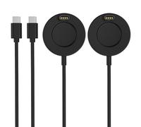 Astorgos pour Garmin Chargeur de Montre Compatible avec Garmin Vivoactive 6/5, Fenix 8/7/6/5, Forerunner 970/570/265, Instinct, Venu 4/3s, Station de Charge avec 3.3 ft/1 m Câble USB-C, 2Pack, Noir
