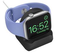 Astorgos Support de Chargeur Compatible Apple Watch Ultra2/Ultra/SE2/Series 10/9/8/7/6/5/4/3/2/1,Station d'Accueil de Charge en Silicone pour iWatch Series 49mm/46mm/45mm/44mm/42mm/41mm/40mm/38mm,Noir