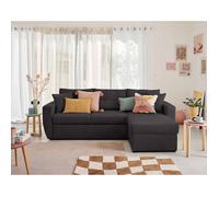 Astoria - canapé d'angle réversible 4 places - convertible avec coffre - en tissu texturé