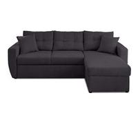 Astoria - canapé d'angle réversible 4 places - convertible avec coffre - en tissu texturé