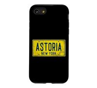 Astoria Queens Old New York Plaque d'immatriculation rétro Vieilli Coque pour iPhone SE (2020) / 7/8