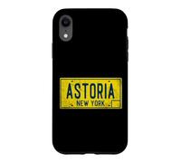 Astoria Queens Old New York Plaque d'immatriculation rétro Vieilli Coque pour iPhone XR