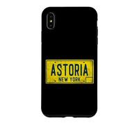 Astoria Queens Old New York Plaque d'immatriculation rétro Vieilli Coque pour iPhone XS Max