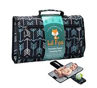 astound Matelas à Langer - Matelas à Langer Pliable résistant à l'eau | Station à Langer compacte en Tissu Ox, Cadeau de fête prénatale avec Oreiller en Mousse à mémoire de Forme