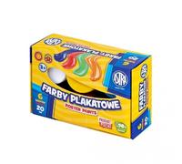 ASTRA Creative Poster Paints - 6 couleurs intenses dans un emballage pratique de 20 ml ! Idéale pour la créativité des enfants et les projets artistiques !