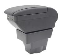 Astra J Boîte de rangement pour console centrale avec porte-gobelet - Accoudoir double couche Accessoires - 4 ports USB - Noir