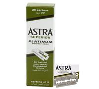 Astra Lames de rasoir double face en platine - lot de 100 - Fabriquees par Gillette P & G