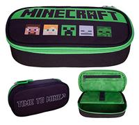 ASTRA Minecraft Trousse à Crayons Crepper, Grande capacité, coloré, Trousse