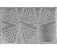 Astra Paillasson antidérapant GRAPHIC DELUXE Argent 45 x 75 cm