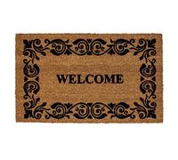 Astra Paillasson Coco saleté Nature - paillasson d'entrée antidérapant Robuste pour intérieur et extérieur - paillasson Coco 45x75 cm : Welcome
