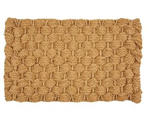 Astra Paillasson d'intérieur naturel pur coco recyclable - Tapis de porte durable 45 x 75 cm - Facile d'entretien