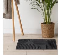 Astra Paillasson extérieur antidérapant - Tapis de propreté résistant aux intempéries - Paillasson extérieur pour l'entrée - Graphique 45x75 cm Gris