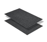 Astra Paillasson extérieur antidérapant - Tapis de propreté résistant aux intempéries - Paillasson extérieur Anti-salissures pour l'entrée - Lot de 2 45 x 75 cm - Boîte Grise