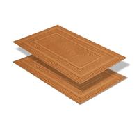Astra Paillasson extérieur antidérapant - Tapis de propreté résistant aux intempéries - Paillasson extérieur Anti-salissures pour l'entrée - Lot de 2 45 x 75cm - Loop Marron