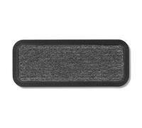 Astra Paillasson extérieur et intérieur - 25 x 60 cm Lignes Grises - Paillasson antidérapant - Tapis Anti-salissures résistant - Paillasson extérieur pour marches