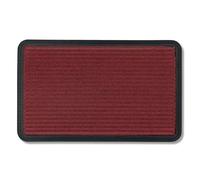 Astra Paillasson extérieur et intérieur - 50 x 80 cm Lignes Rouges - Paillasson antidérapant - Tapis Anti-salissures résistant - Paillasson extérieur pour marches
