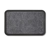 Astra Paillasson extérieur et intérieur - 50 x 80 cm Motif Gris - Paillasson antidérapant - Tapis Anti-salissures résistant - Paillasson extérieur pour marches