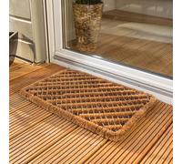 Astra Paillasson extérieur - Tapis en Coco Anti-salissures - Tapis de Sol à brosses - Tapis de propreté résistant Rayures 40 x 60 cm Lot de 2