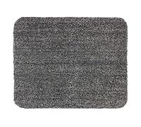 Astra Paillasson intérieur 60x75 cm - Tapis de propreté Anthracite 100% Coton - Tapis de Sol Lavable à 30°C - Tapis antidérapant Facile d'entretien
