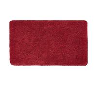 Astra Paillasson intérieur 75x130 cm - Tapis de propreté Rouge 100% Coton - Tapis de Sol Lavable à 30°C - Tapis antidérapant Facile d'entretien