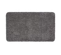 Astra Paillasson intérieur 90x150 cm - Tapis de propreté Anthracite 100% Coton - Tapis de Sol Lavable à 30°C - Tapis antidérapant Facile d'entretien