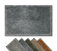 Astra Paillasson intérieur antidérapant et durable doux - Lavable à la main - Facile d'entretien - Anthracite - 40 x 60 cm