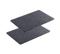 Astra Paillasson intérieur Gris Tapis de propreté antidérapant - paillasson 40x60 cm Lot de 2 paillassons hydrofuges - Rib Line Paillasson résistant Antistatique