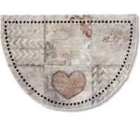 Astra Paillasson lavable PURE & SOFT Gris 50 x 70 cm semi-circulaire