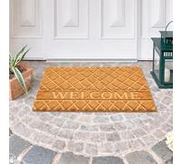 Astra Paillasson moderne en coco 45x75 cm Antidérapant et robuste Pour intérieur et extérieur