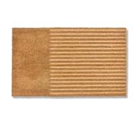 Astra Paillasson Moderne Porte d'entrée - Paillasson Coco 45x75cm Rayures Nature - Tapis Anti-dérapant Robuste - Paillasson intérieur - Tapis de Porte extérieur Couvert