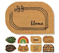 Astra paillasson Naturel Coco - paillasson Coco 40x60cm Home - Tapis de propreté antidérapant Robuste - extérieur paillasson intérieur - paillasson extérieur Couvert