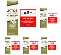 Astra Platinum Lot de 500 lames à raser avec cérines hémostatiques