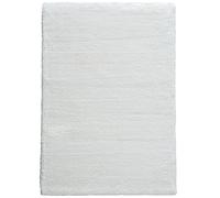 Astra Tapis de Haute qualité Salon, Chambre - Tapis à Poils Longs Doux - Moelleux & coloré - Design uni - Tapis Blanc 80 x 150 cm