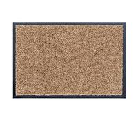 ASTRA Tapis de propreté de Haute qualité - paillasson intérieur - Lavable à 30° C - Tapis antidérapant - Rangement Chaussures Couloir - Cuisine - Sable 60x90 cm