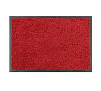 Astra Tapis de propreté de Haute qualité - paillasson intérieur - Lavable à 30° C - Tapis antidérapant - Rangement Chaussures Couloir - Cuisine - Rouge 60x90 cm