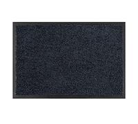 Astra Tapis de propreté de Haute qualité - paillasson intérieur - Lavable à 30° C - Tapis antidérapant - Rangement Chaussures Couloir - Cuisine - Noir 60x90 cm