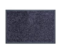 Astra Tapis de propreté de Haute qualité - paillasson intérieur - Tapis de Sol Lavable à 30° C - Tapis antidérapant - Tapis Cuisine - Couloir - Bleu Gris 90x150 cm